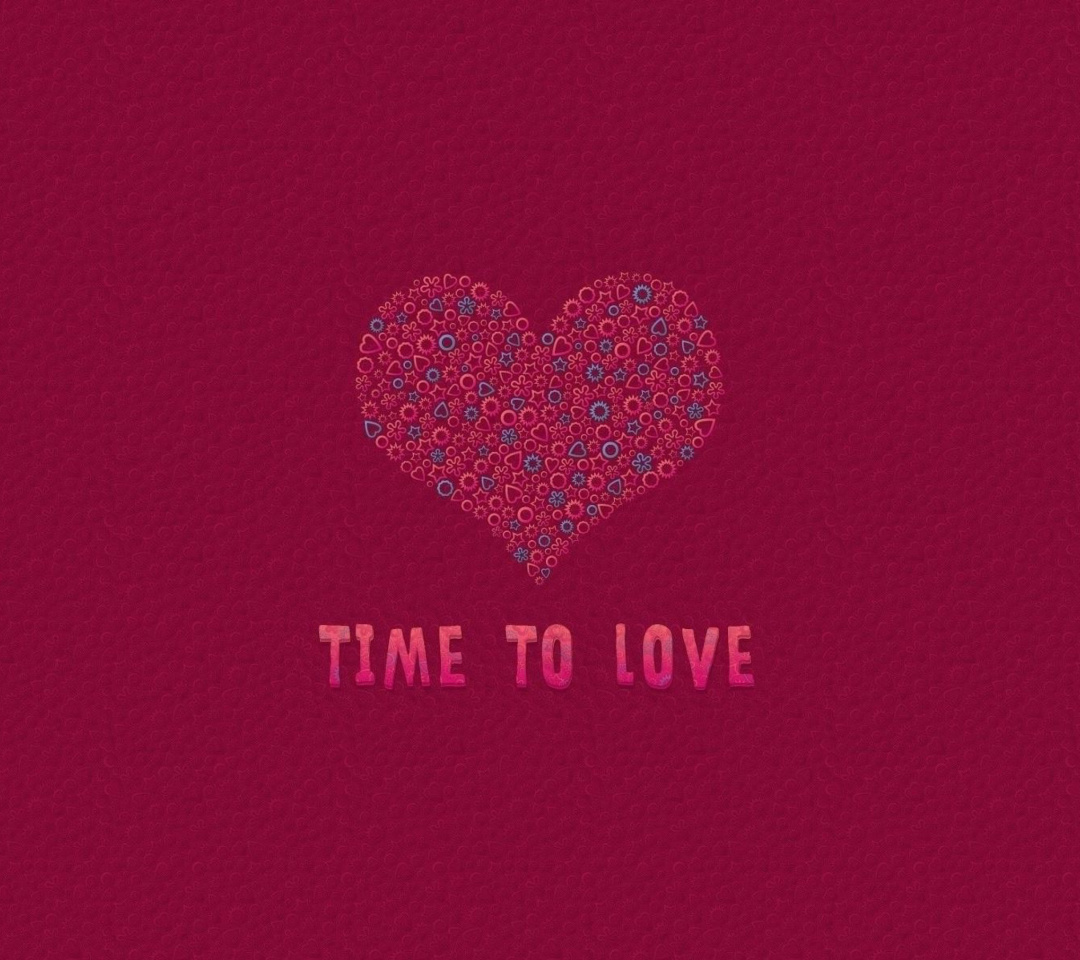 Das Time to Love Wallpaper 1080x960