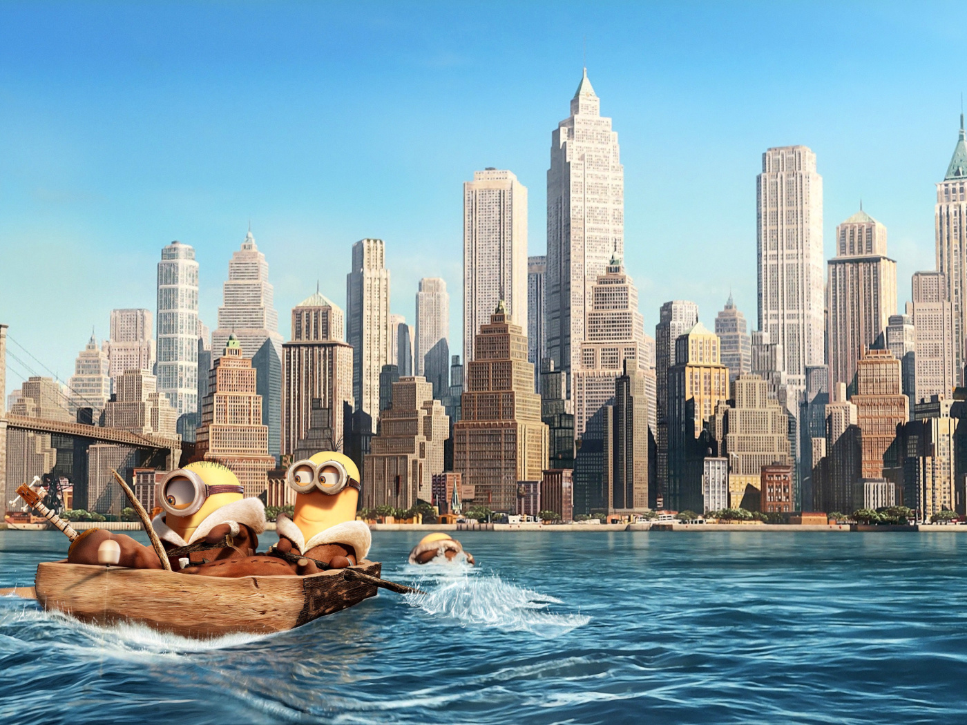 Das Minions in New York Wallpaper 1400x1050