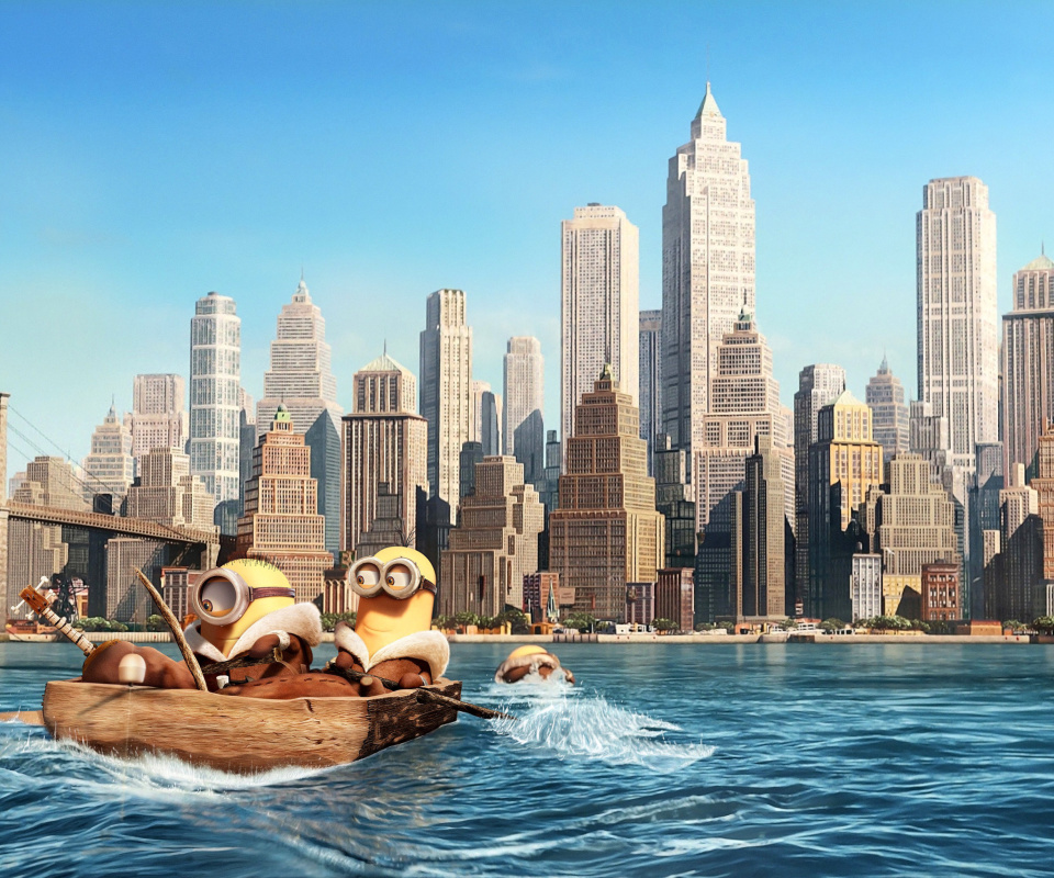 Das Minions in New York Wallpaper 960x800