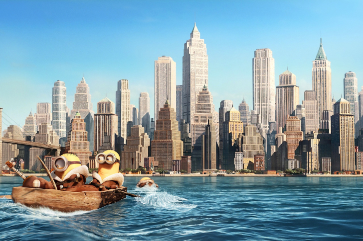 Fondo de pantalla Minions in New York