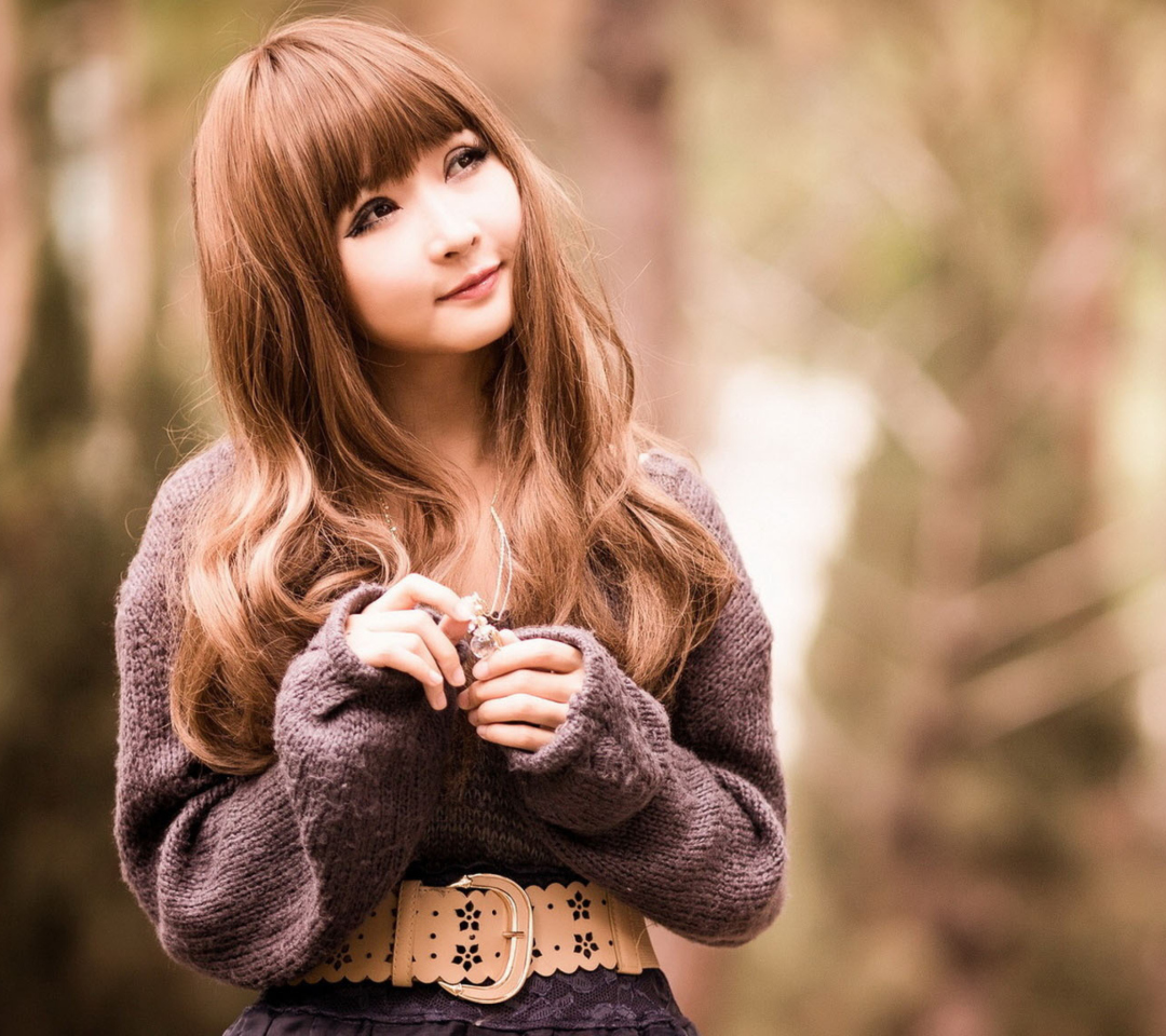 Das Cute Asian Girl Wallpaper 1080x960