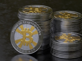 Обои Bitcoin Blockchain, Trust in Cryptography 320x240
