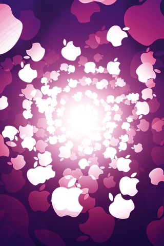 Das Apple Logos Wallpaper 320x480