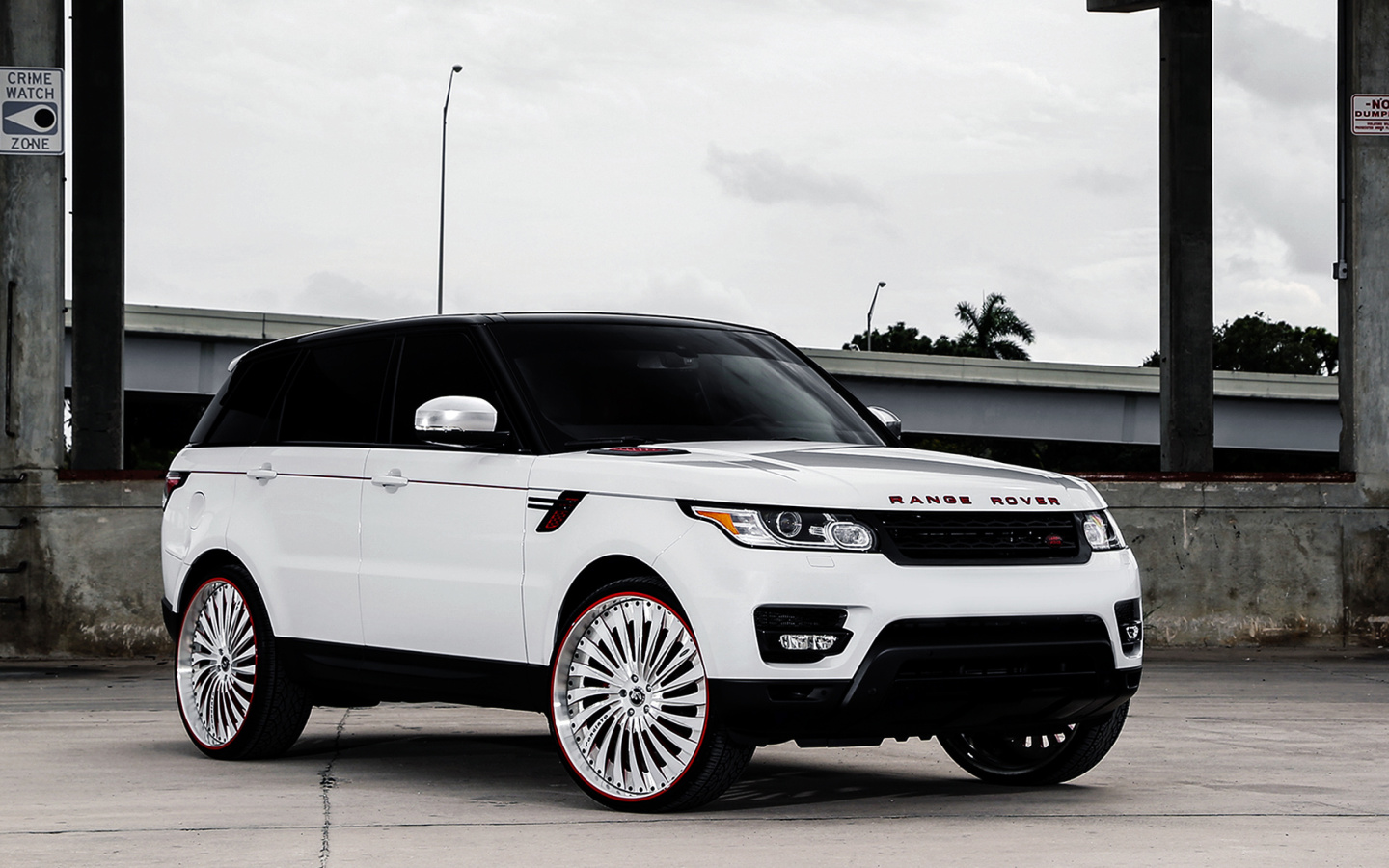 Screenshot №1 pro téma Land Rover Range Rover White 1440x900