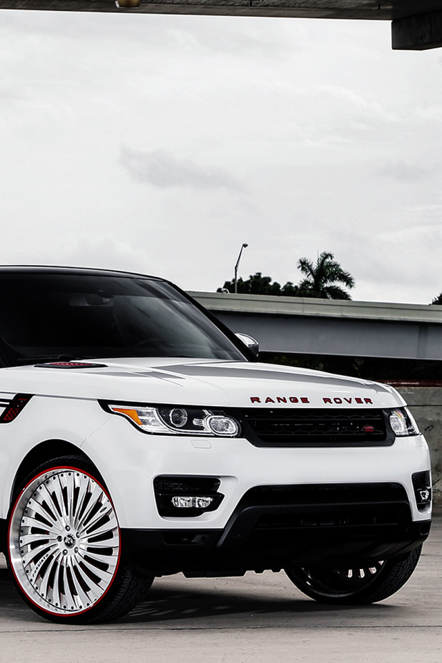 Sfondi Land Rover Range Rover White 640x960