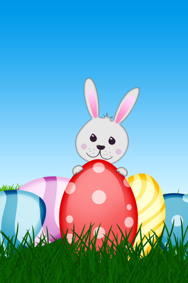 Easter bunny wallpaper 640x960