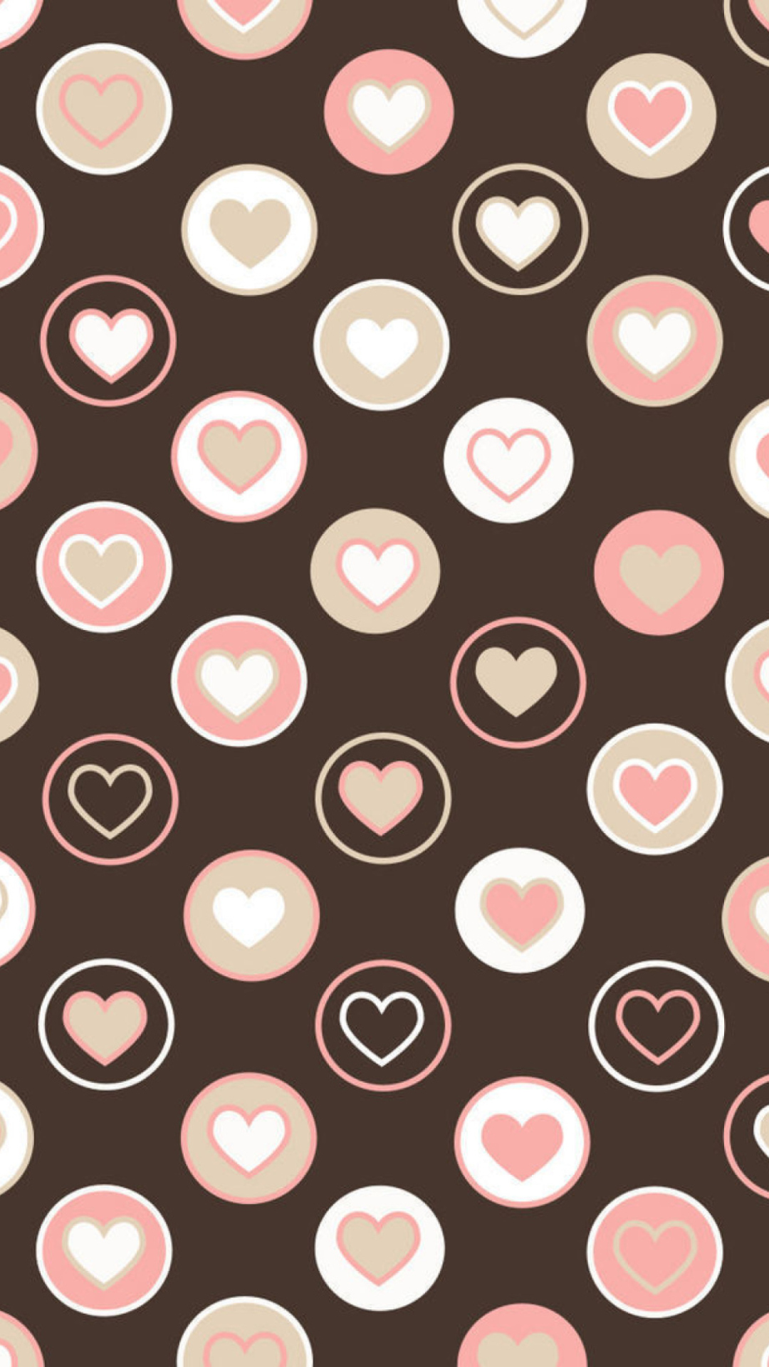 Fondo de pantalla Pink Hearts 1080x1920