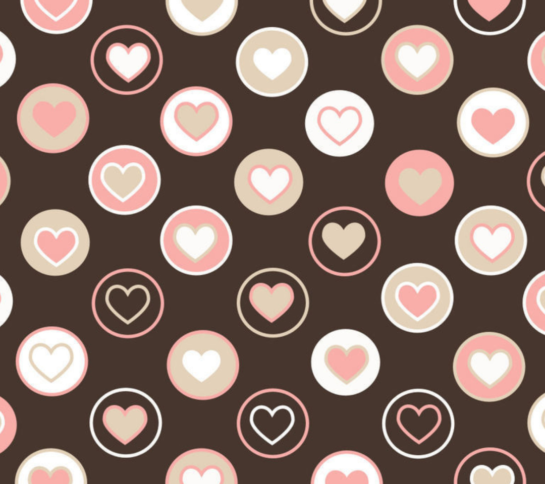 Das Pink Hearts Wallpaper 1080x960