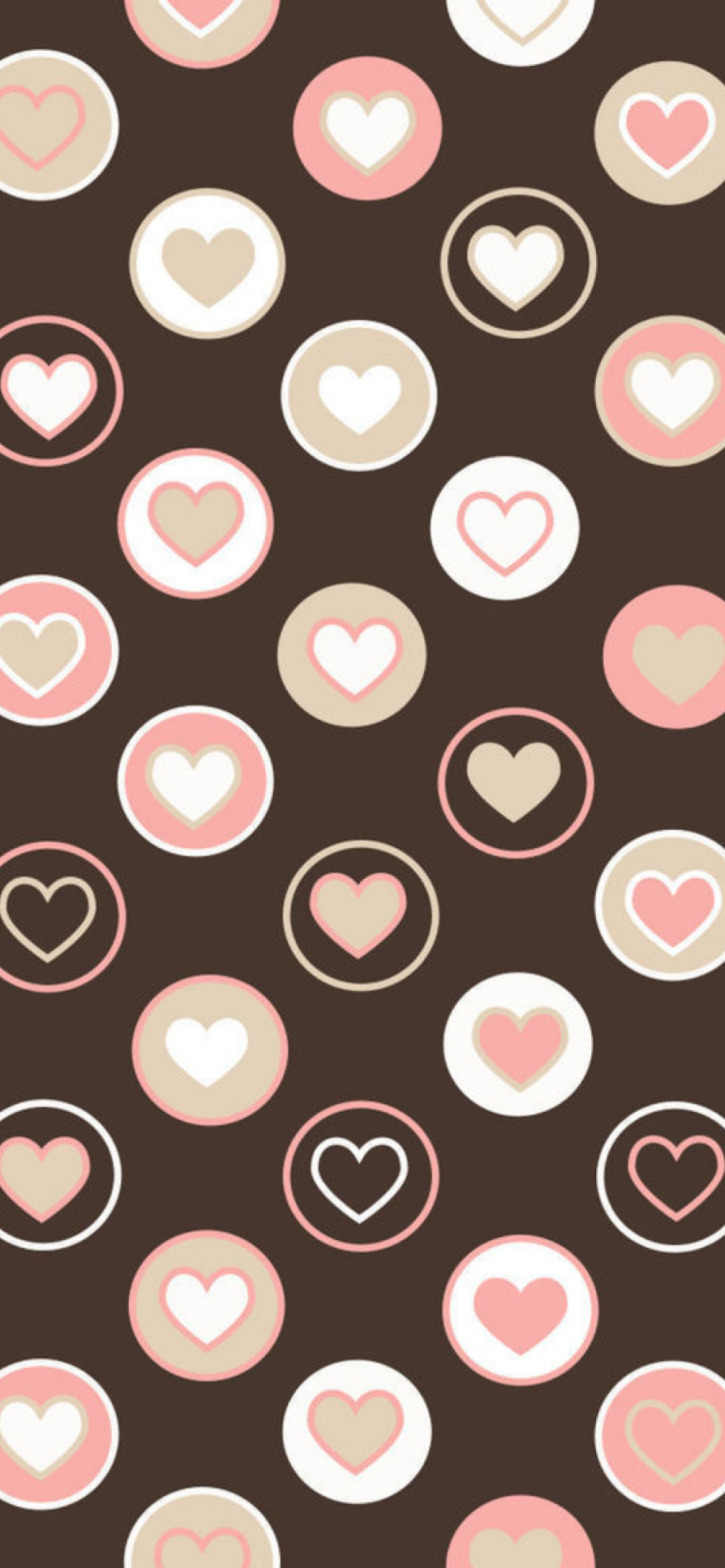 Pink Hearts wallpaper 1170x2532
