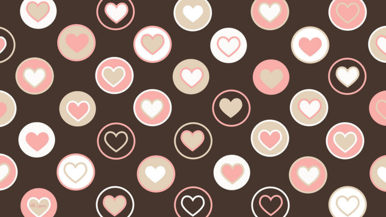 Das Pink Hearts Wallpaper 1280x720