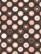 Das Pink Hearts Wallpaper 132x176