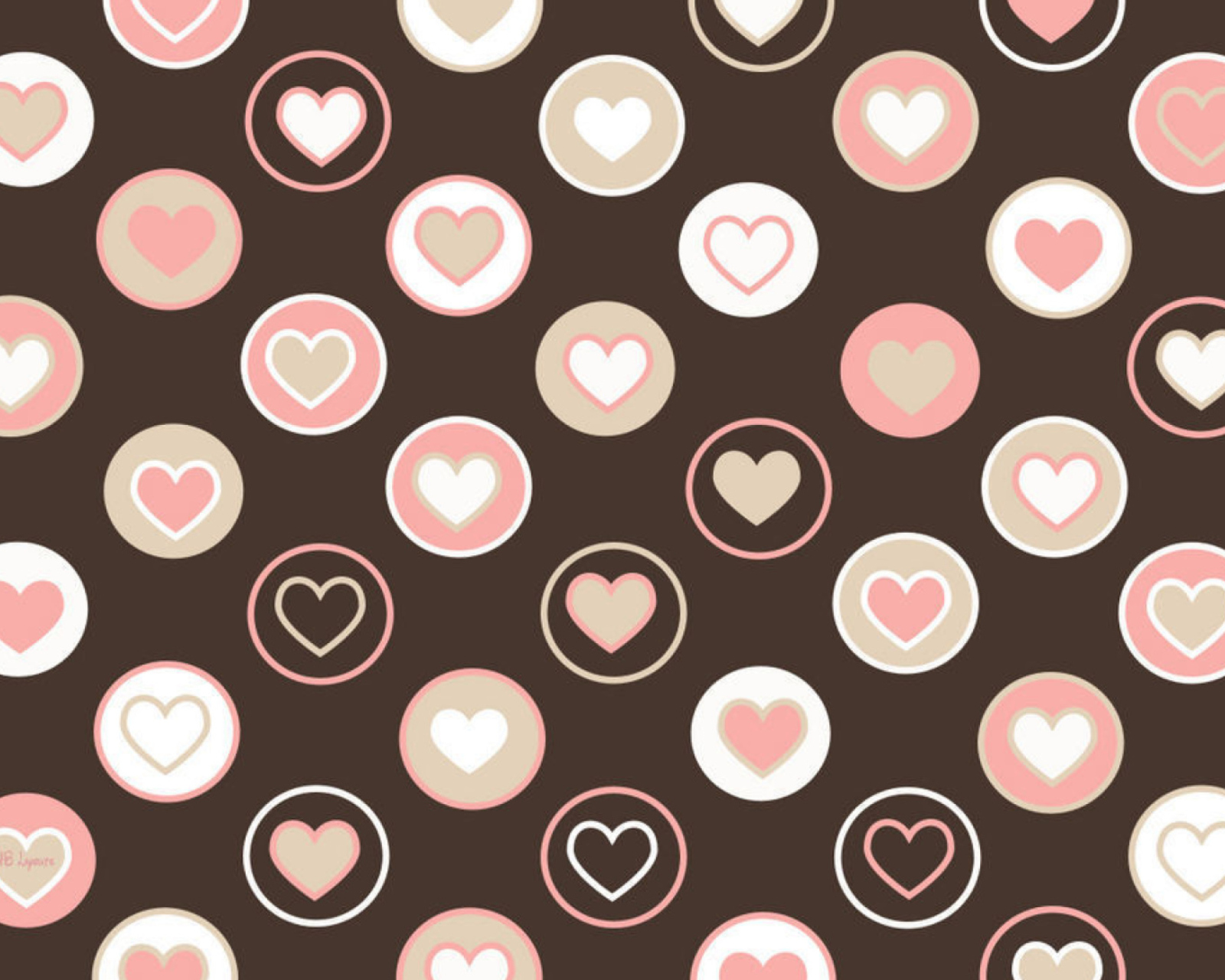 Pink Hearts wallpaper 1600x1280