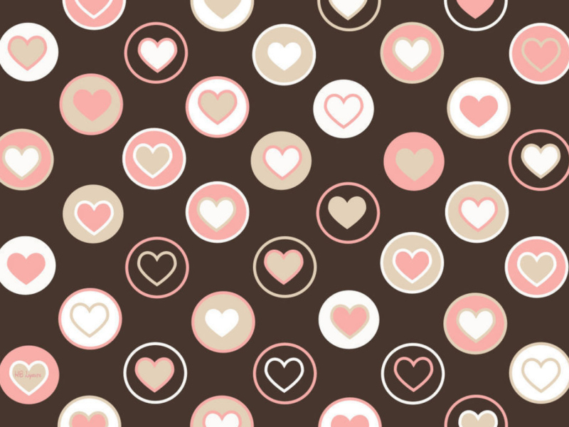 Das Pink Hearts Wallpaper 800x600