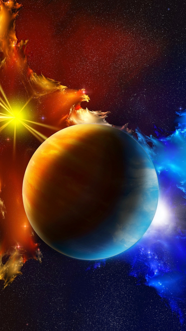 Das Graphic Planet Wallpaper 640x1136