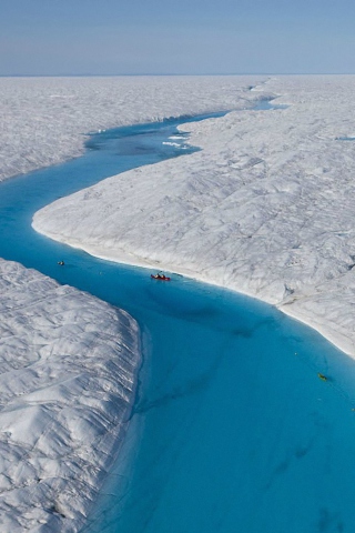 Fondo de pantalla Greenland Glaciers 320x480