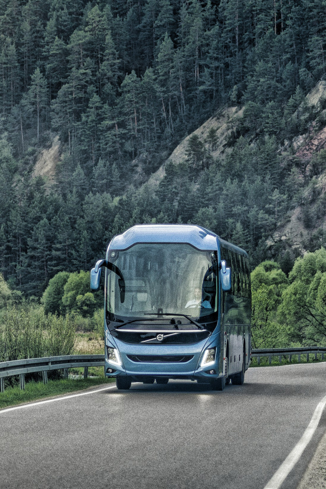 Das Volvo 9700 Bus Wallpaper 640x960