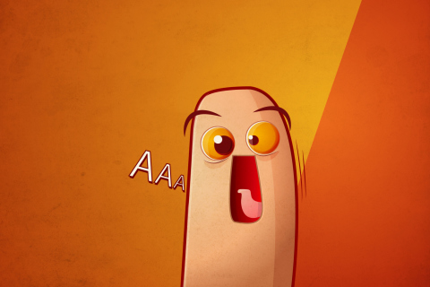 Das Scared Finger Wallpaper 480x320