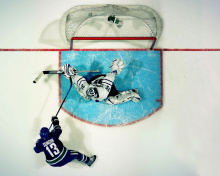 Fondo de pantalla Vancouver Canucks Goal and Goalkeeper 220x176