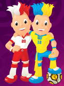 Das Euro 2012 - Poland and Ukraine Wallpaper 132x176