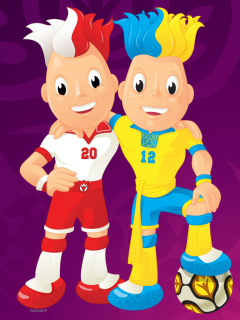 Das Euro 2012 - Poland and Ukraine Wallpaper 240x320