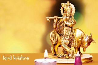 Lord Krishna with Cow sfondi gratuiti per cellulari Android, iPhone, iPad e desktop