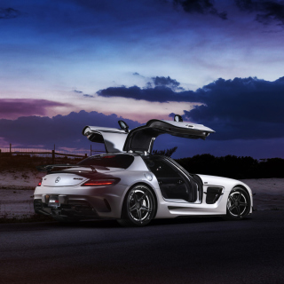 Free Mercedes Benz SLS Picture for iPad Air