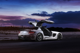 Mercedes Benz SLS Background for Android, iPhone and iPad