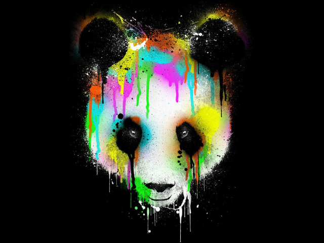 Das Crying Panda Wallpaper 640x480