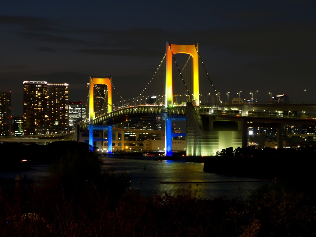 Fondo de pantalla Tokyo Rainbow Bridge 1024x768
