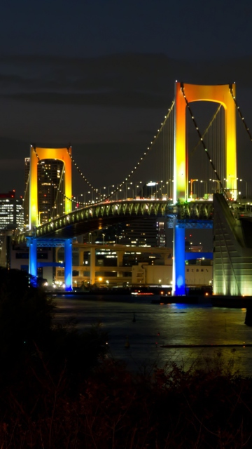 Обои Tokyo Rainbow Bridge 360x640