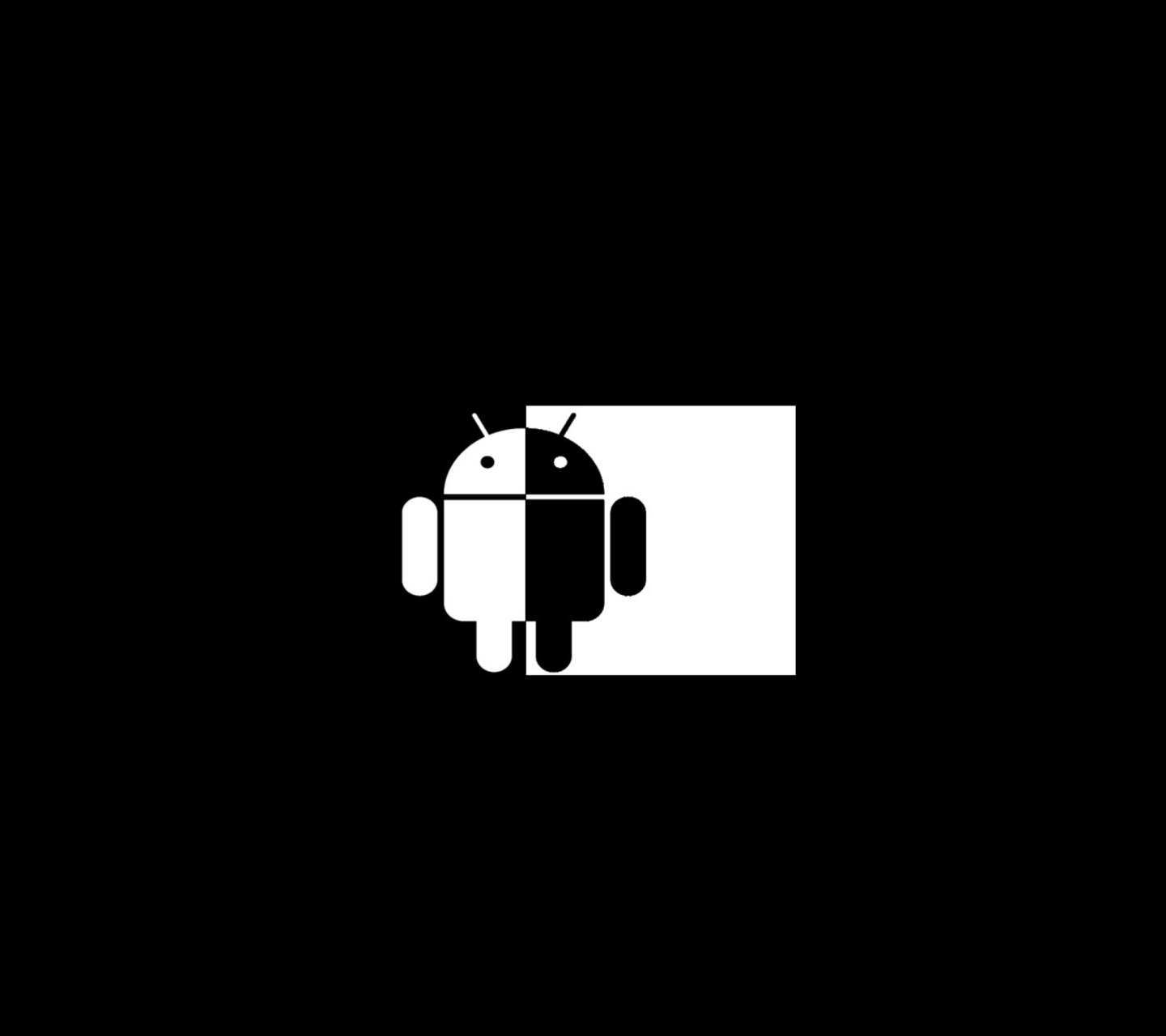 Fondo de pantalla Black And White Android 1440x1280