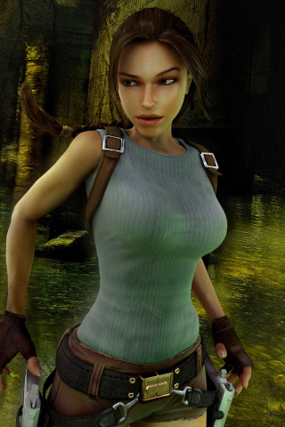 Lara Croft: Tomb Raider wallpaper 320x480