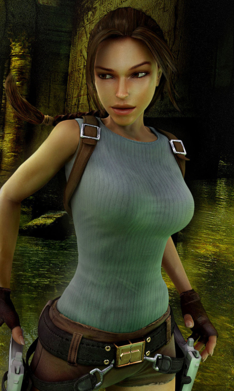 Обои Lara Croft: Tomb Raider 480x800