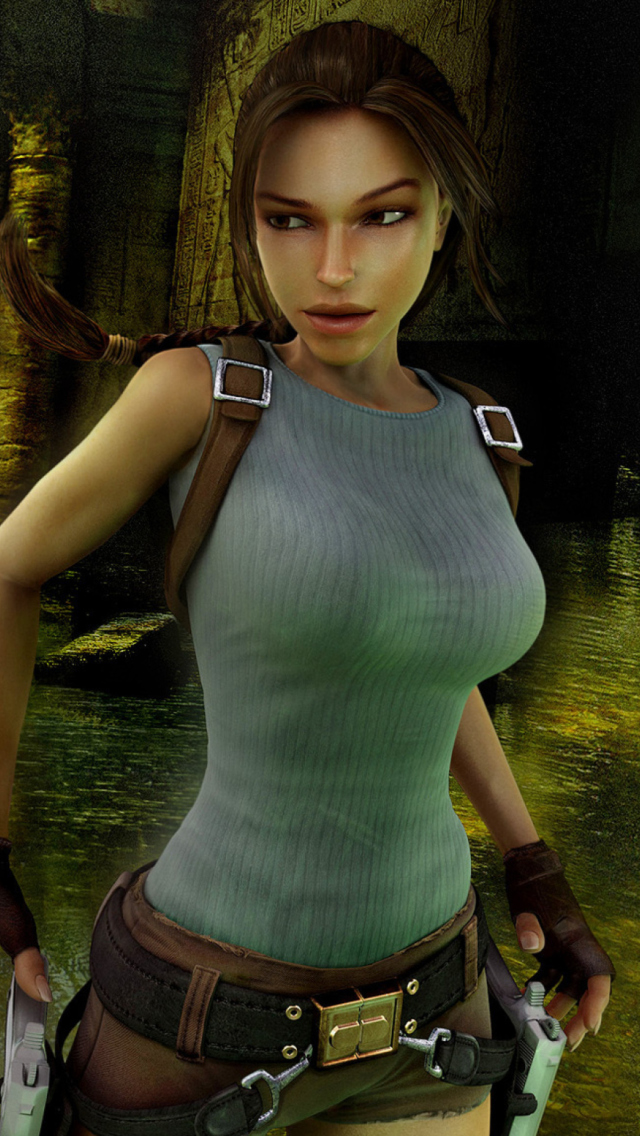 Das Lara Croft: Tomb Raider Wallpaper 640x1136