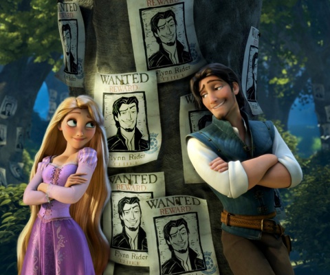 Обои Tangled Wanted Reward 480x400