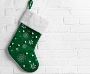 Screenshot №1 pro téma Green Christmas Stocking 176x144