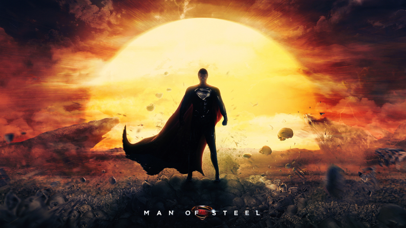 Sfondi DC Comics - Man of Steel 1366x768