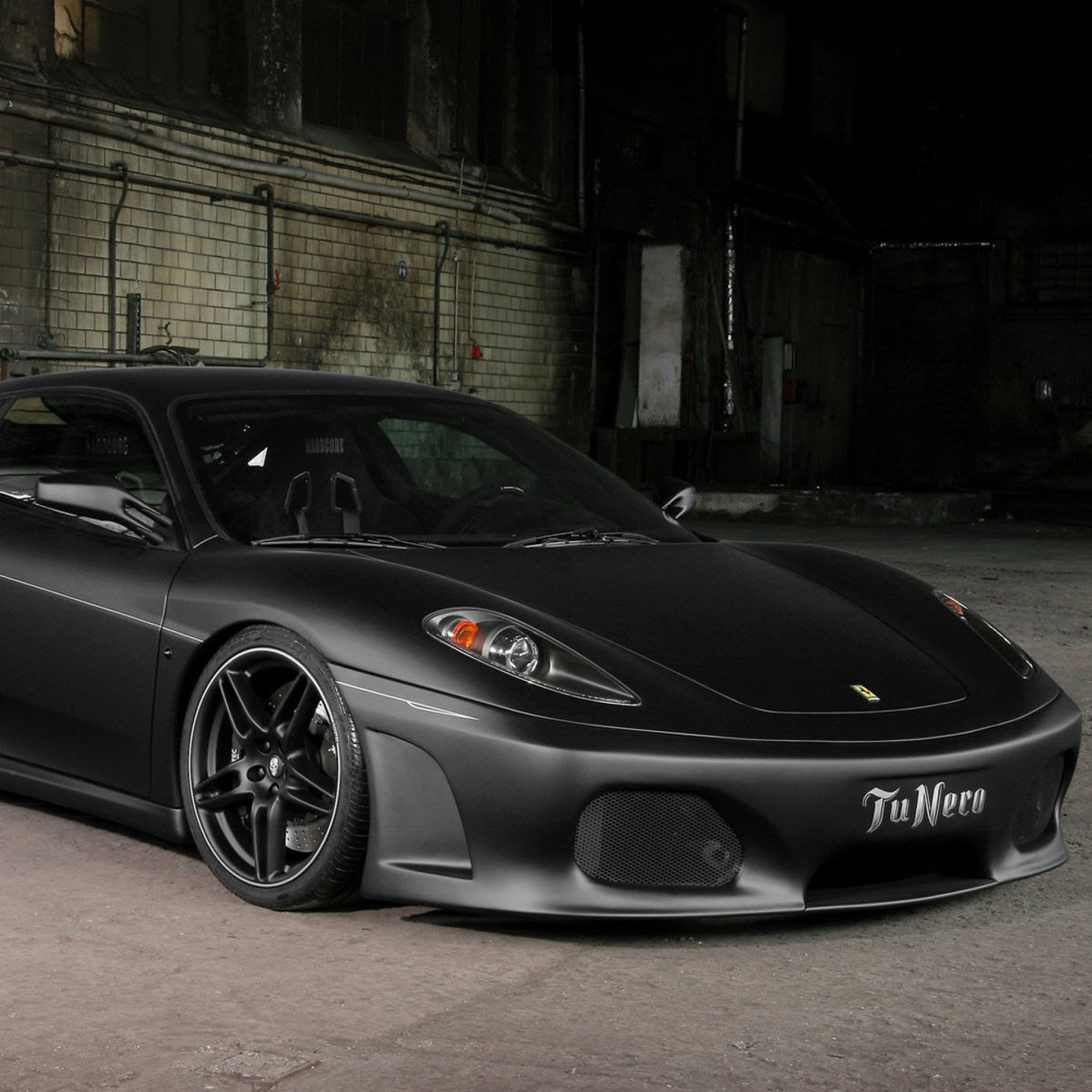 Das Ferrari F430 Black Wallpaper 2048x2048