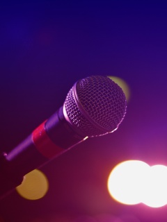 Das Microphone for Concerts Wallpaper 240x320