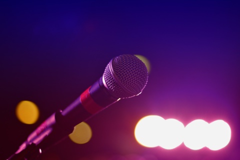 Screenshot №1 pro téma Microphone for Concerts 480x320