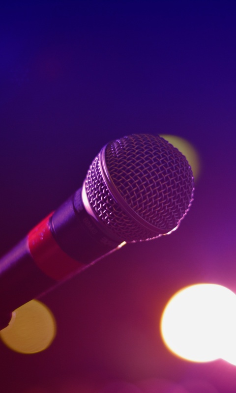 Microphone for Concerts wallpaper 480x800