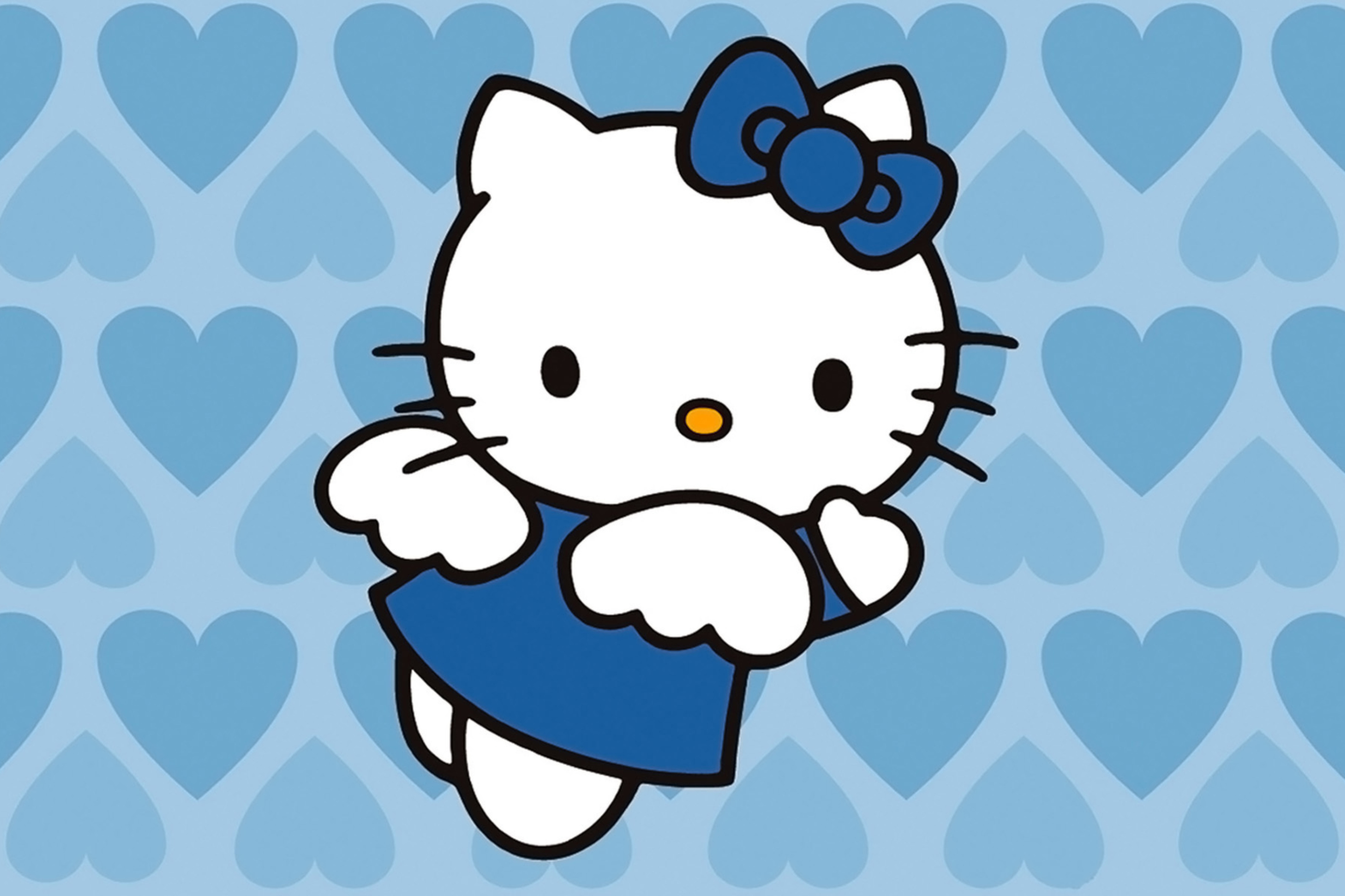 Fondo de pantalla Hello Kitty Blue 2880x1920