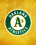 Screenshot №1 pro téma Oakland Athletics 128x160
