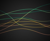 Colorful Glow Lines wallpaper 176x144