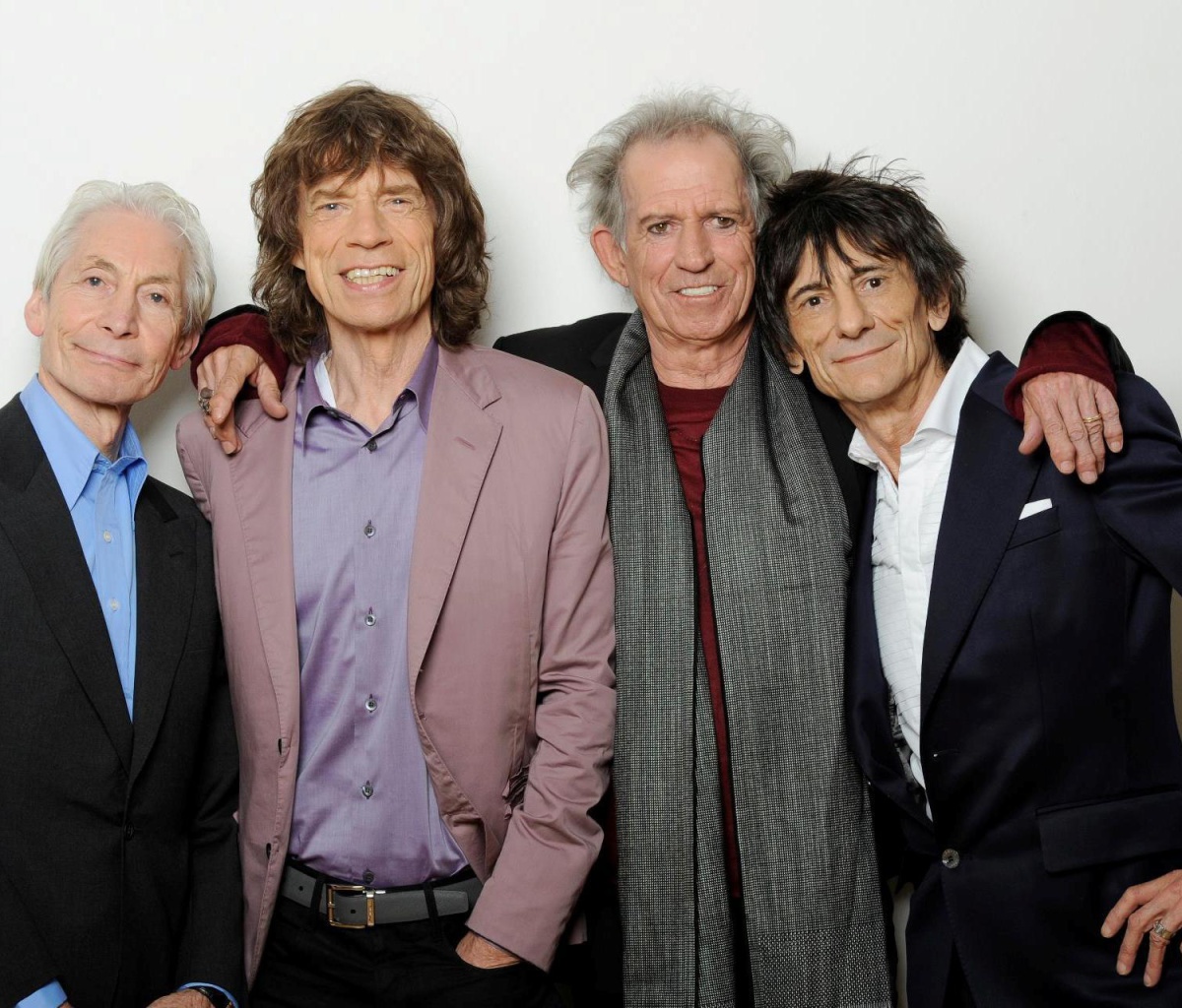 Обои Rolling Stones, Mick Jagger, Keith Richards, Charlie Watts, Ron Wood 1200x1024