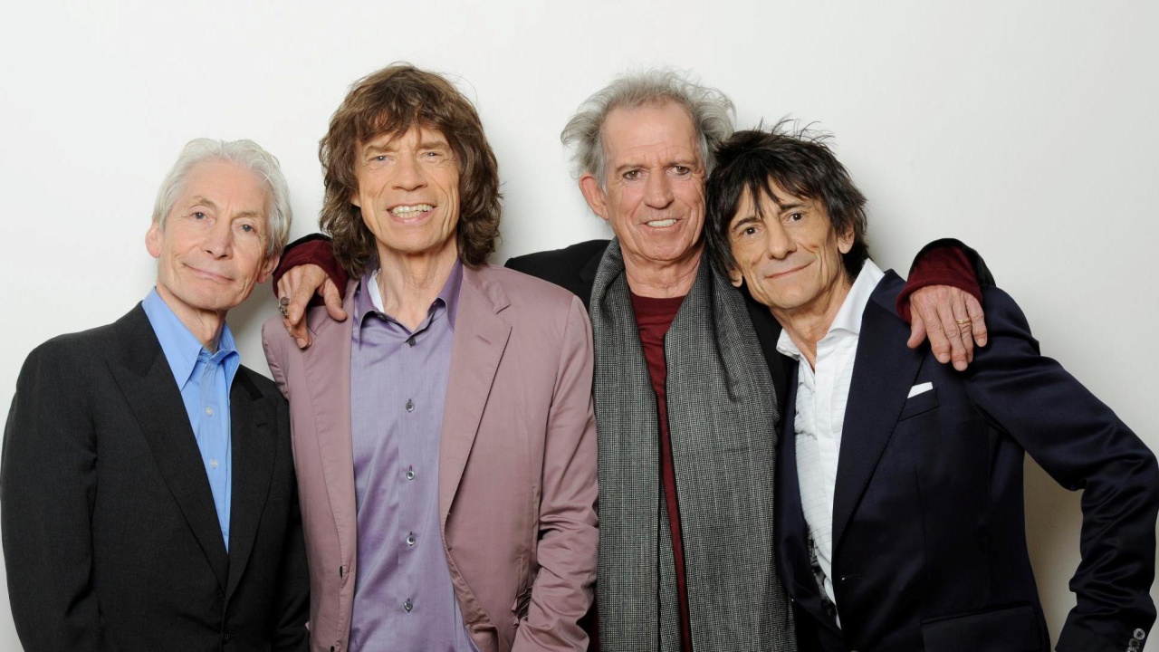Fondo de pantalla Rolling Stones, Mick Jagger, Keith Richards, Charlie Watts, Ron Wood 1280x720