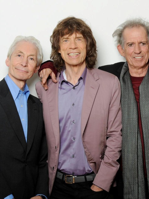 Sfondi Rolling Stones, Mick Jagger, Keith Richards, Charlie Watts, Ron Wood 480x640