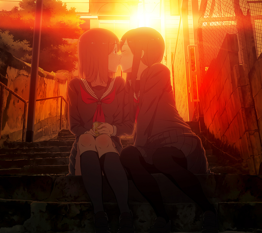 Обои Anime Kiss 1080x960