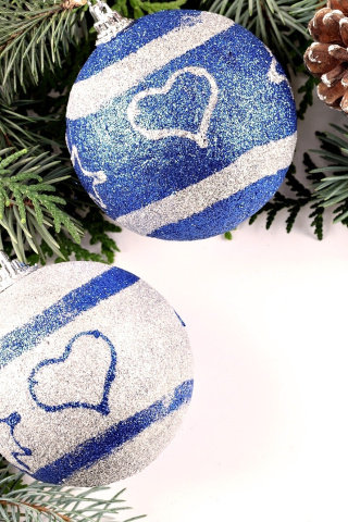 Christmas Tree Balls wallpaper 320x480