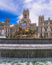 Обои Plaza de Cibeles in Madrid 176x220